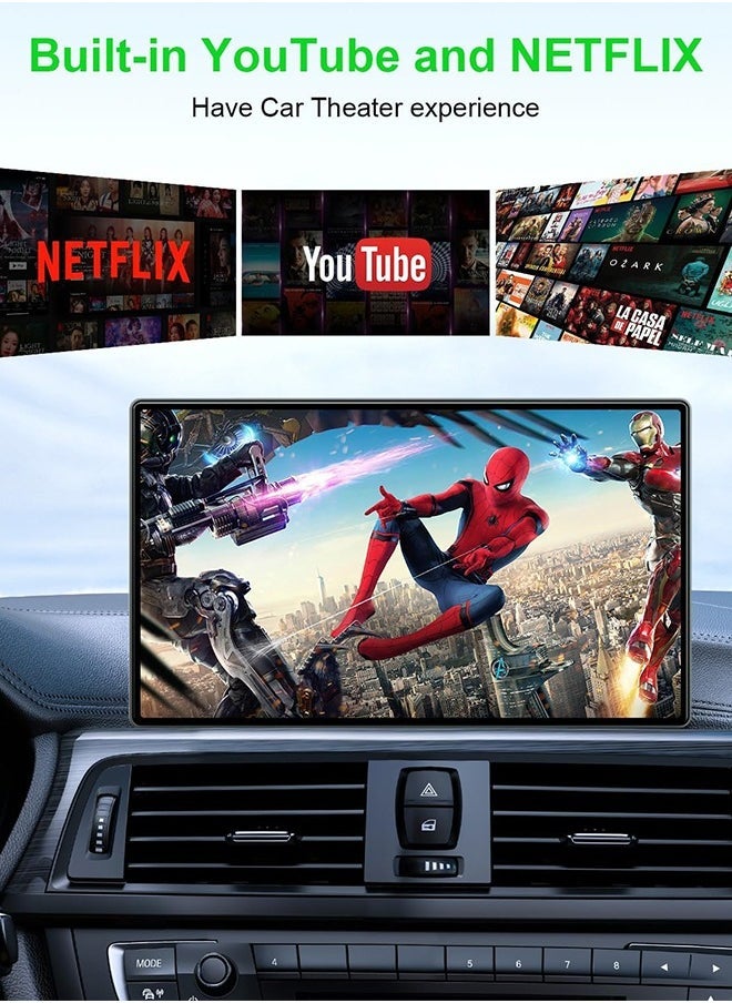 ديقيساند صندوق الذكاء الاصطناعي اللاسلكي لأندرويد 13 مع خاصية CarPlay، محول أندرويد Auto مناسب لنظام السيارة الذكي لدعم Netflix وYouTube. - Image 2